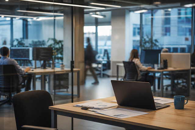 organisation entreprise bureau moderne gestion données flux de travail